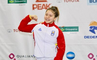 Halterofila Sabina Baltag, aur la Jocurile Olimpice pentru Tineret