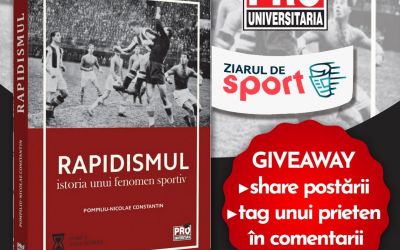Concurs Ziarul de Sport și Editura Pro Universitaria: „Rapidismul: istoria unui fenomen sportiv”, de Pompiliu-Nicolae Constantin