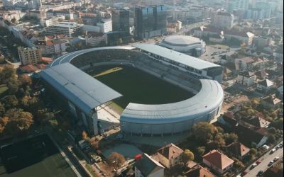 FOTO / Noul stadion din Sibiu va fi inaugurat peste o lună