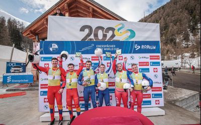 Noi performanțe pentru sănierii români la St Moritz. Două urcări pe podium