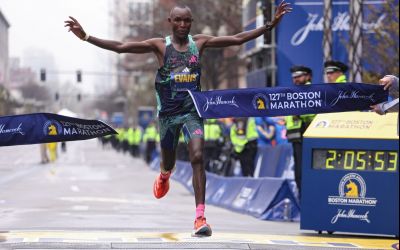 Kenyanul Evans Chebet, câștigător în celebrul maraton de la Boston