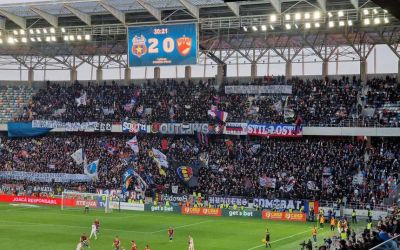 CRONICĂ Liga 2 / Gafe, bannere ironice și puțin fotbal. CSA Steaua învinge Dinamo într-o atmosferă de derby