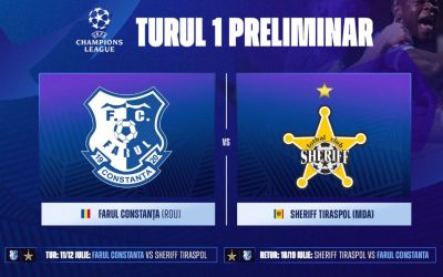 Farul o va întâlni pe Sheriff Tiraspol în primul tur preliminar UEFA Champions League