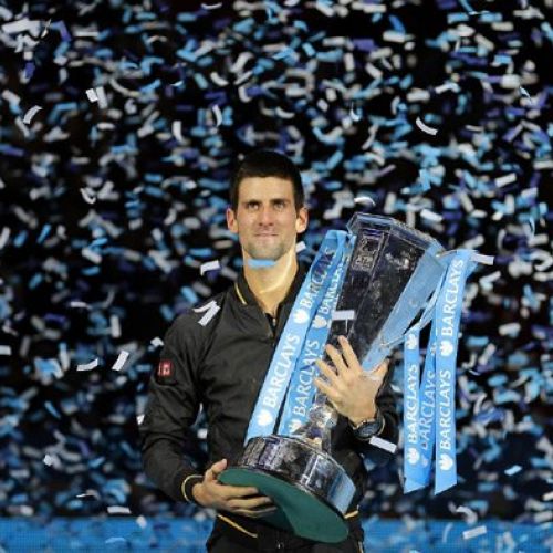 Novak Djokovic triumfa pentru a sasea oara in cariera la Turneul Campionilor 