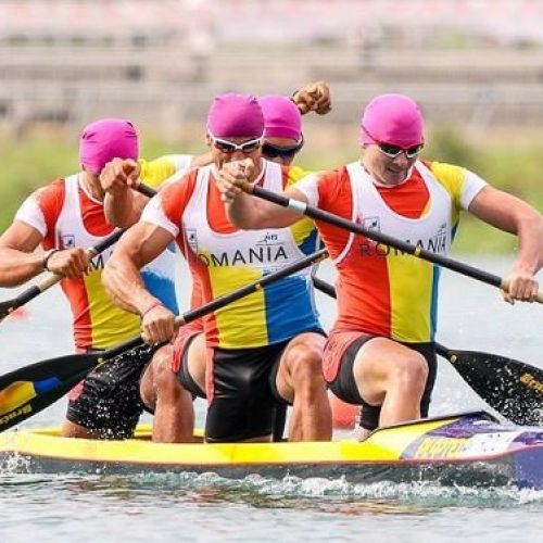 La o secundă de medalie: echipajul României de Canoe 4, locul patru la 1000 m, la Europene