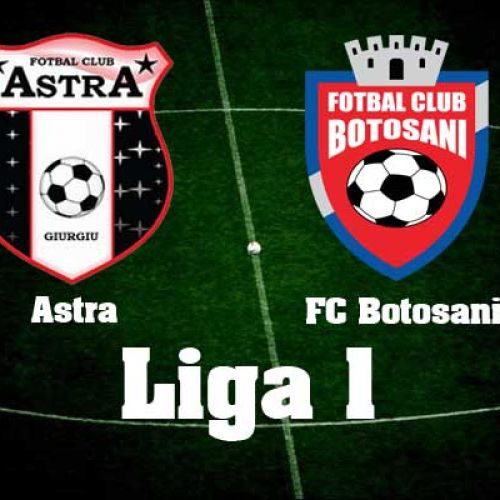 Liga 1: Astra Giurgiu o învinge pe FC Botoșani și termină anul pe loc de play-off