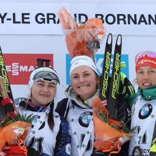 Biathlon: Justine Braisaz câștigă cursa cu start în bloc de la Annecy și obține prima victorie din carieră