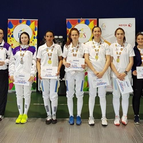 CSA Steaua Bucureşti este campioană naţională la floretă feminin pe echipe