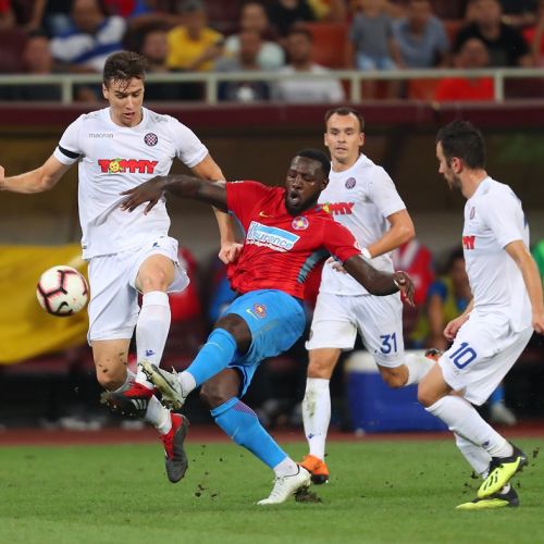 Salvați de Gnohere. FCSB o elimină pe Hajduk Split și va juca în play-off-ul Europa League