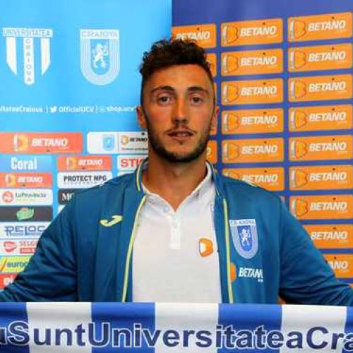 Mirko Pigliacelli a semnat cu Universitatea Craiova până în 2022