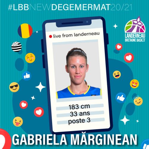 Baschetbalista Gabriela Mărginean a semnat cu echipa franceză Bretagne