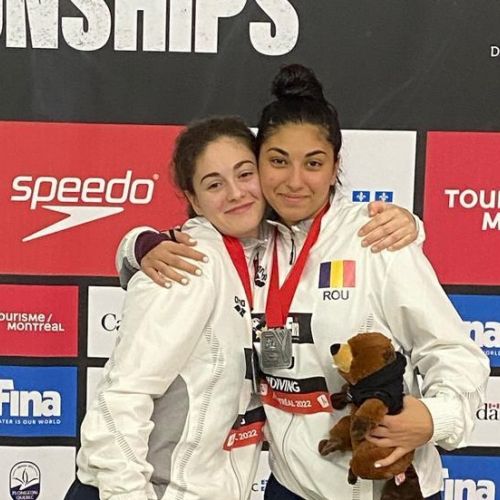 Ioana Cârcu și Ellahi Nazanin, argint la Mondialul de sărituri în apă al juniorilor
